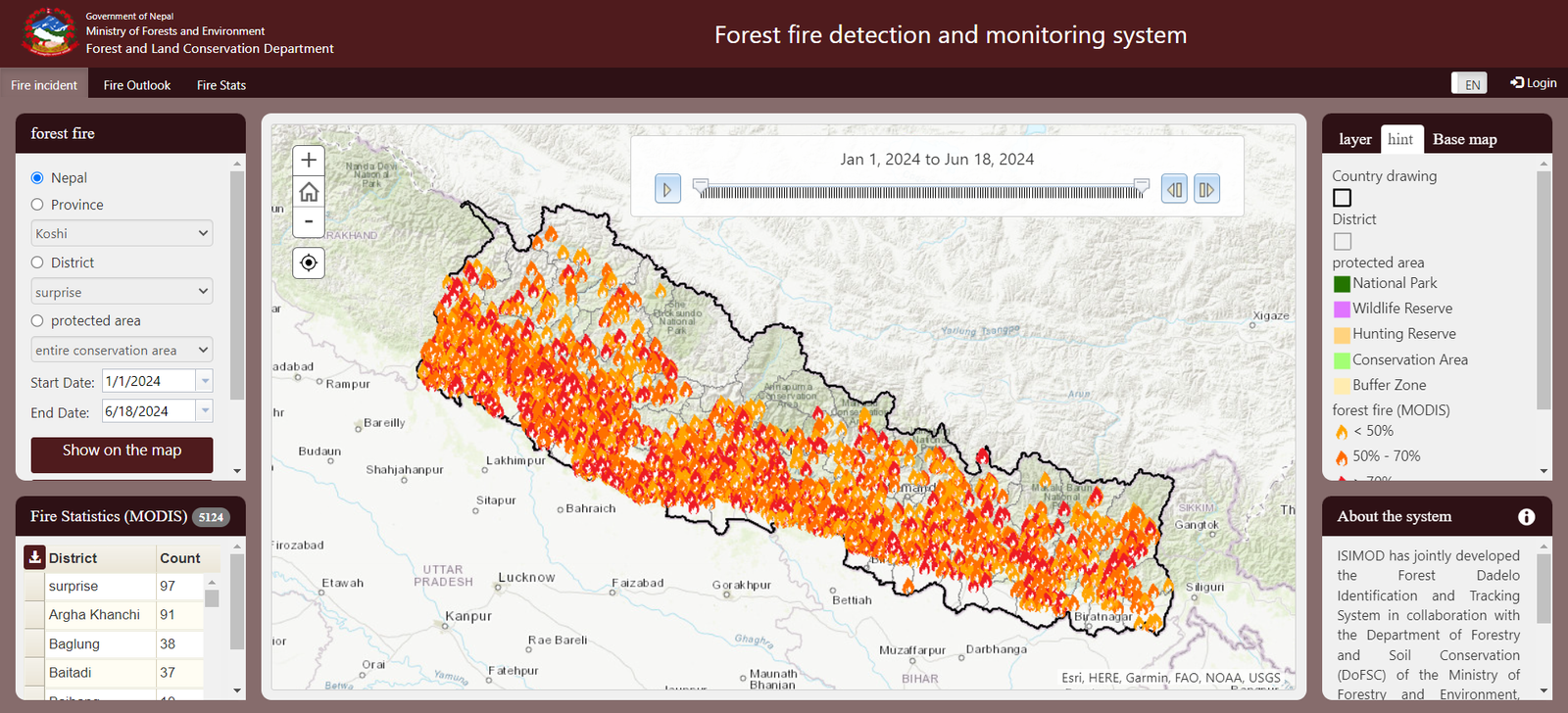 Forest Fire Detection and Monitoring System